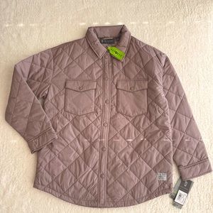 Free Country Women's Water Resistant Midweight Quilted Jacket, Taupe Chill, M